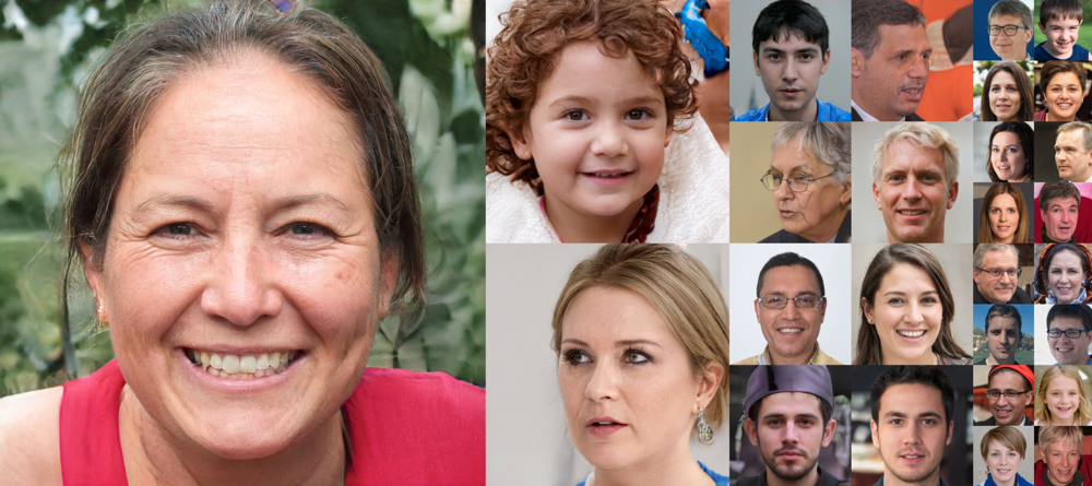 StyleGAN generated faces
